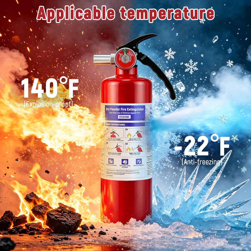 2 Pack 2.5LB ABC Dry Powder Fire Extinguisher J601