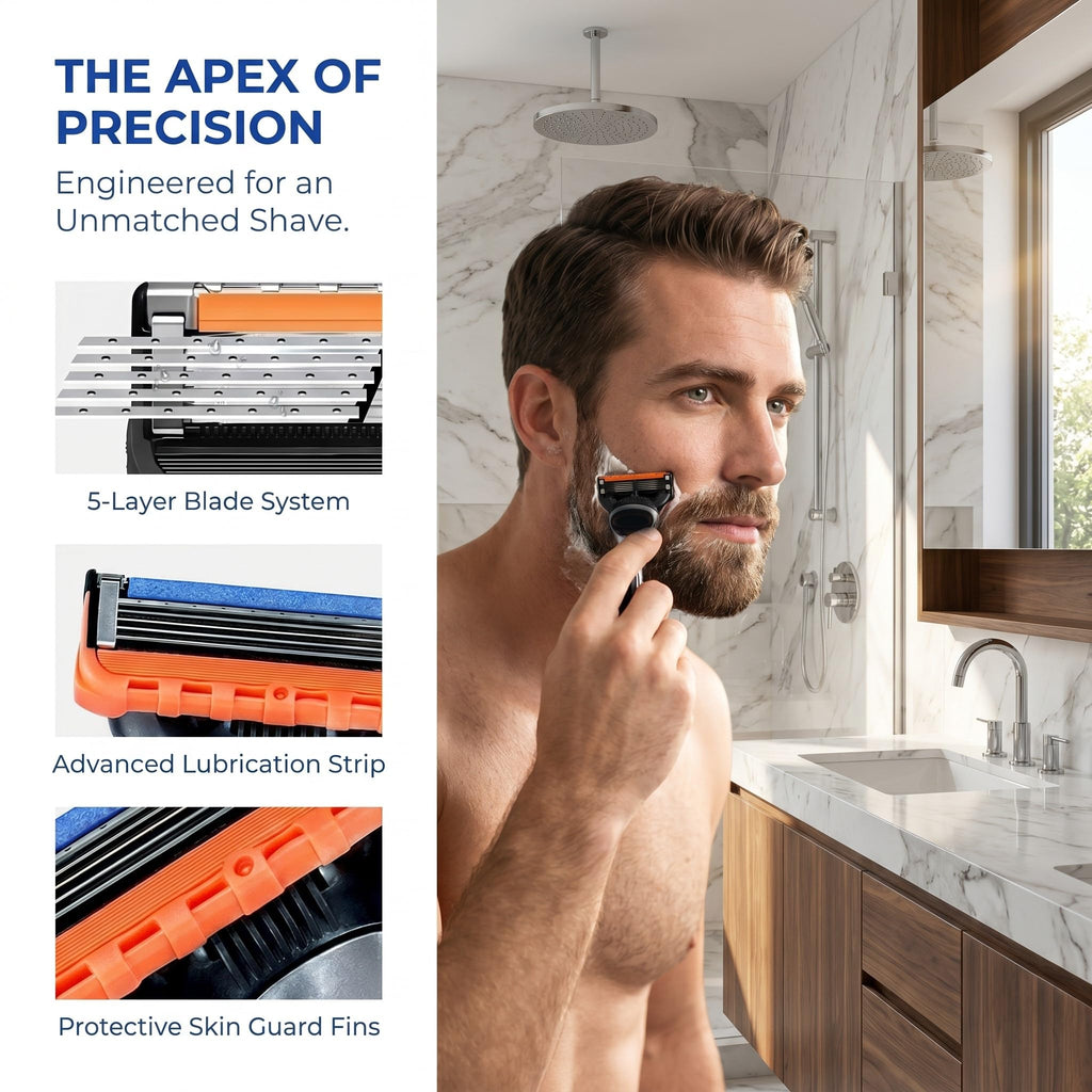 5 Layer Razor Blade Refills 12-Piece Set X84328
