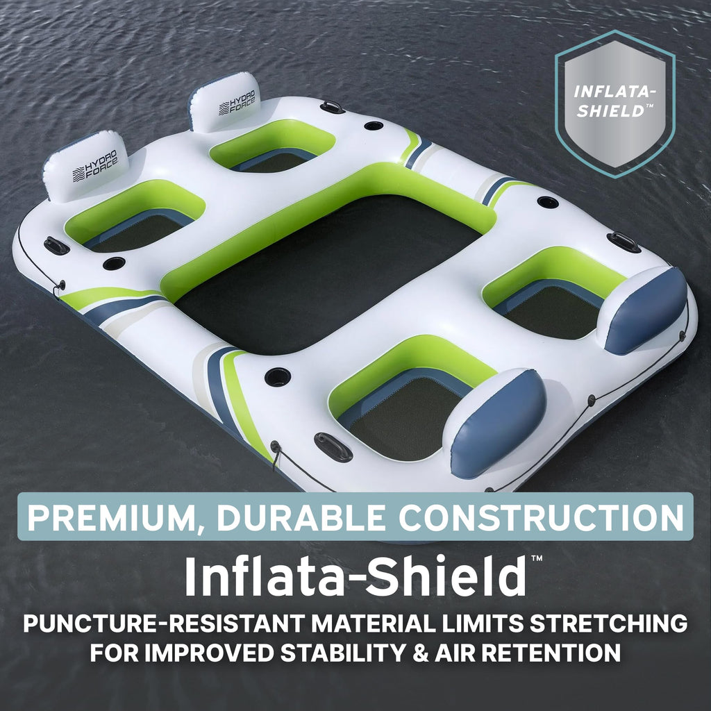 4 Person Inflatable Lounger with Cup Holders U4170