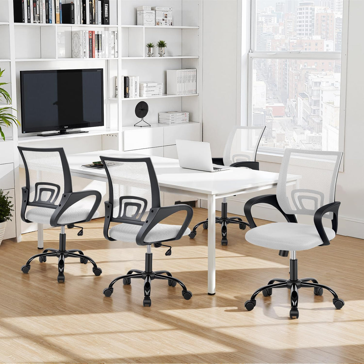 Ergonomic White Mesh Office Chair U905022