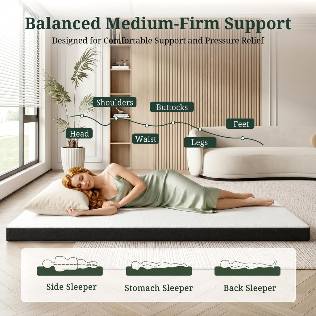3 Inch Twin Tri-Fold Memory Foam Mattress A186479