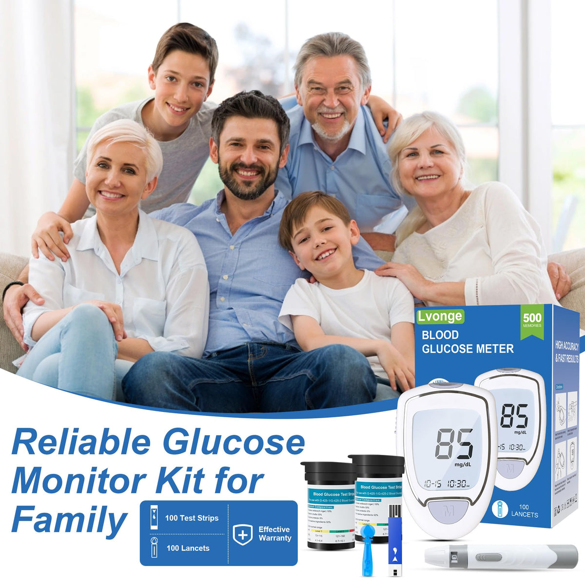 Blood Sugar Monitor Kit J30066