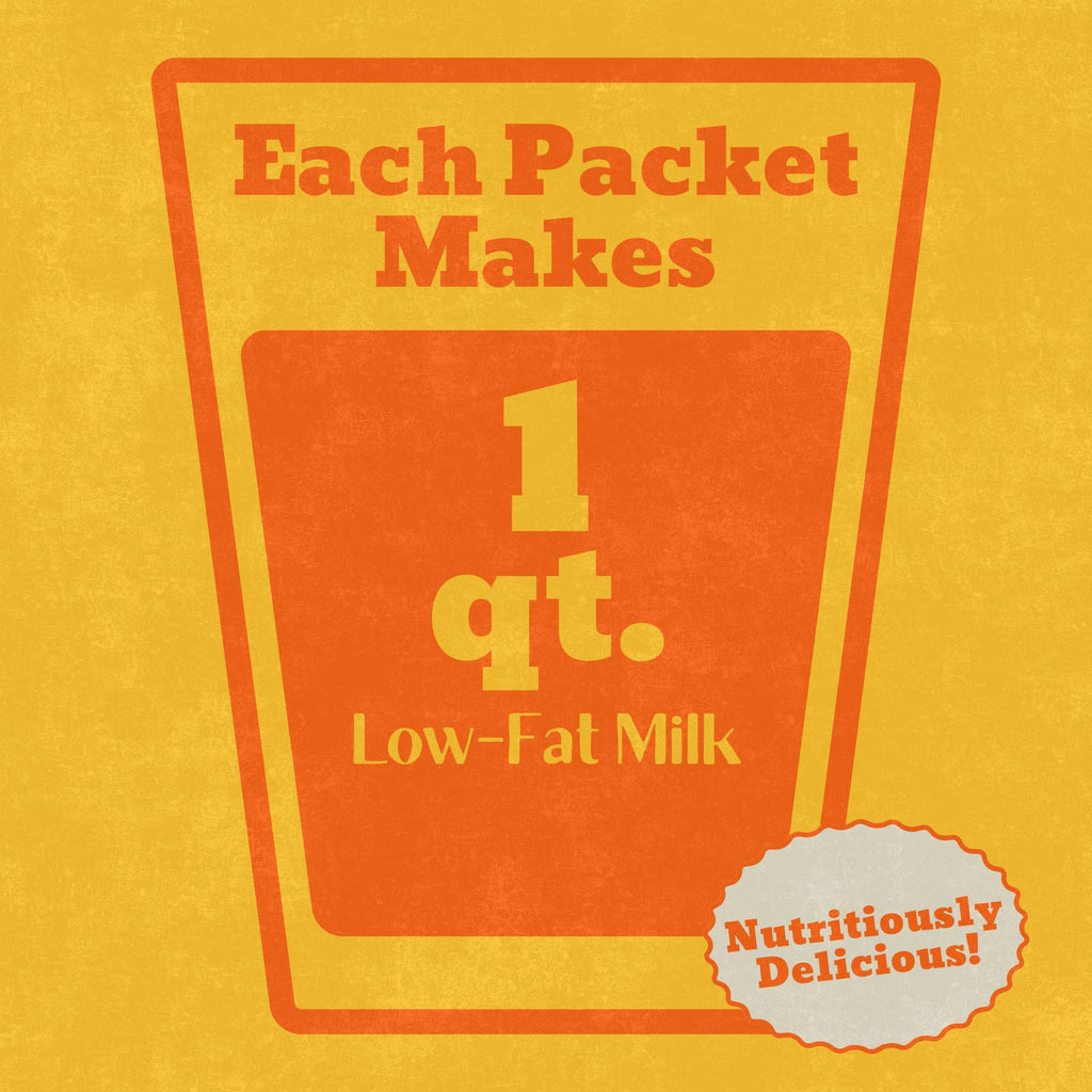 Low-Fat Instant Dry Milk Powder Packets 18 Pack B5839