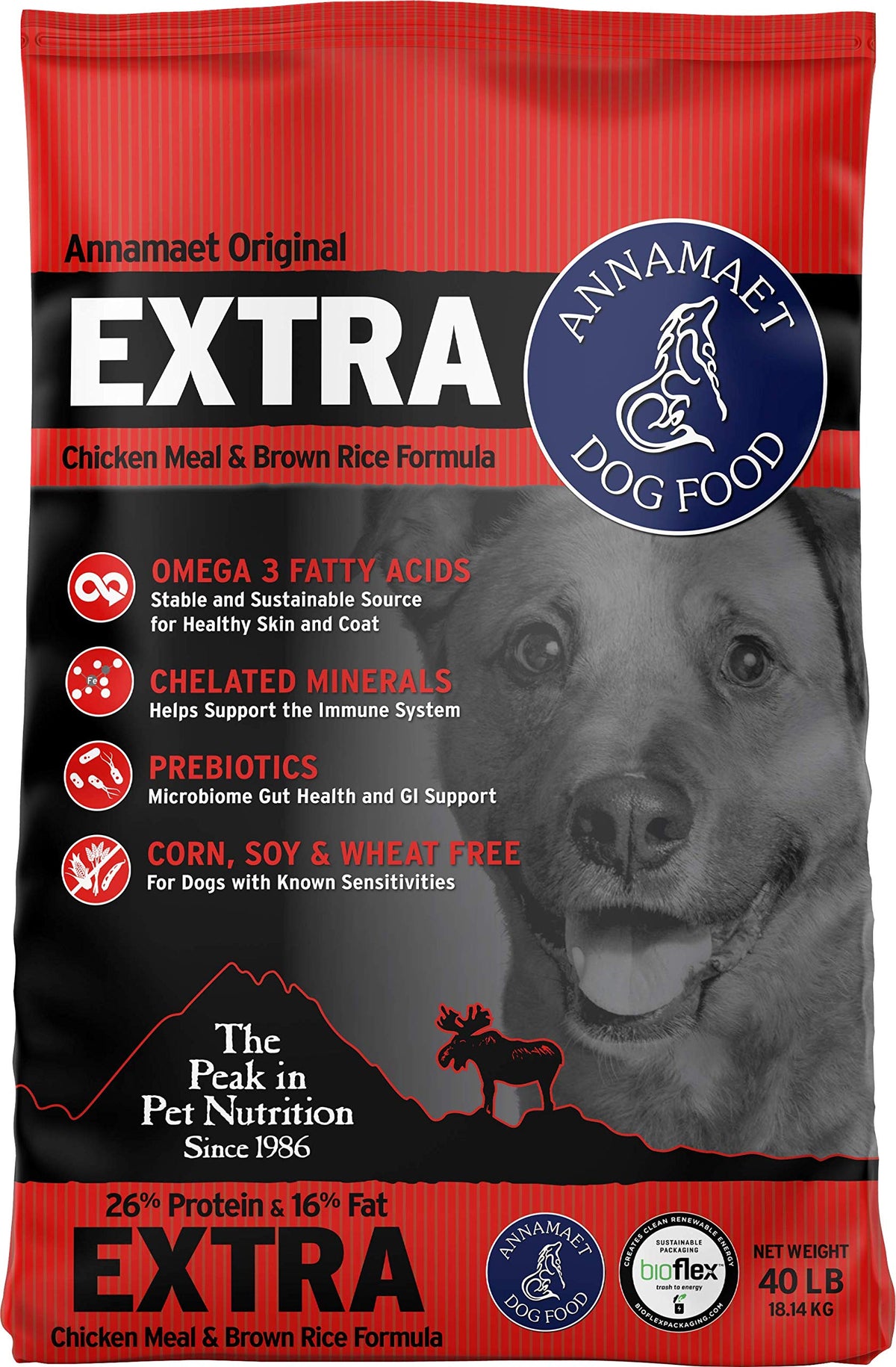 Chicken & Brown Rice Dry Dog Food 40-lb bag P365