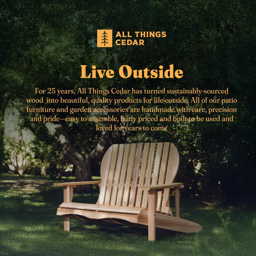Adirondack Loveseat with Curved Armrests N28425