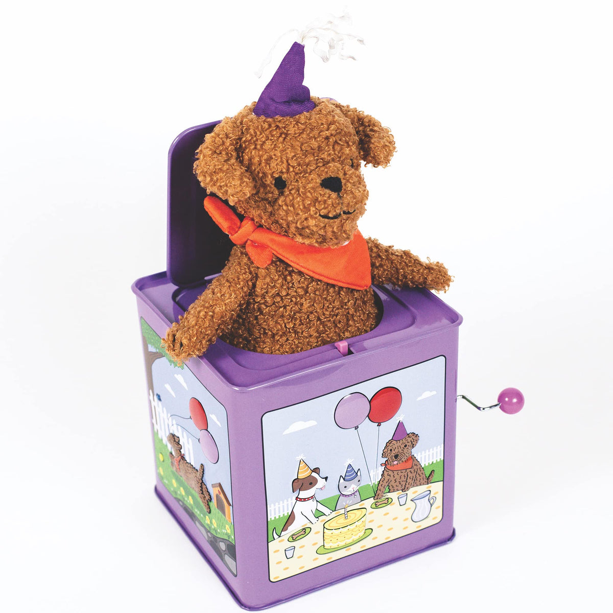Birthday Puppy Jack-in-the-Box Toy B322