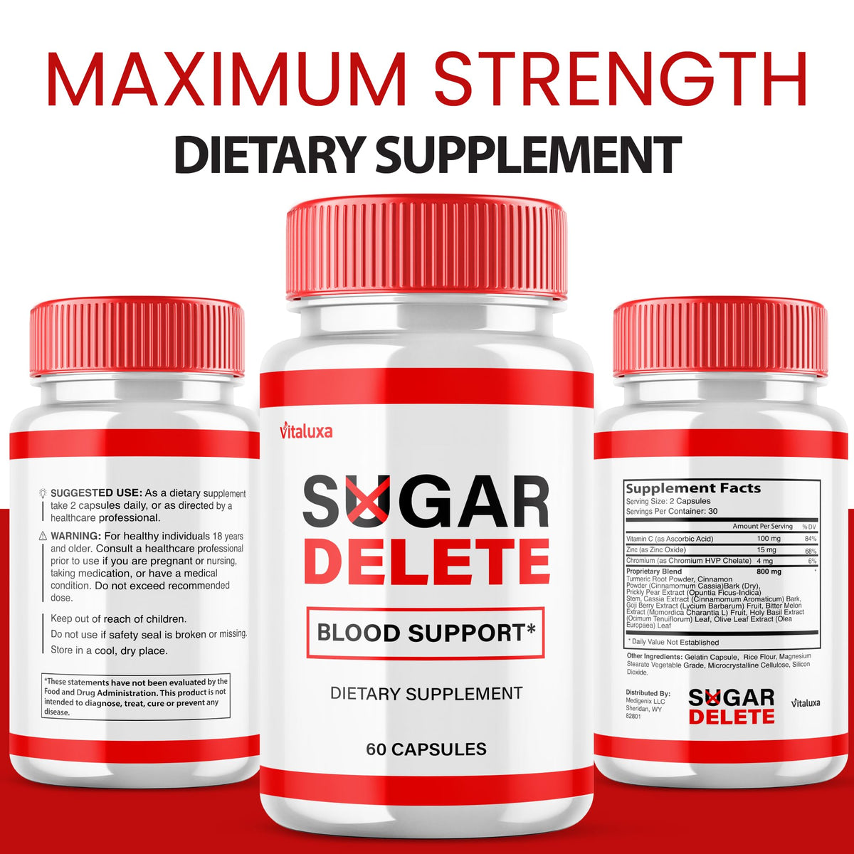3 Pack 180 Capsules Blood Support Supplement L5361