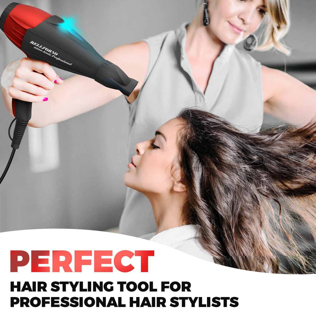 Ionic Curly Hair Dryer with Diffuser C51201