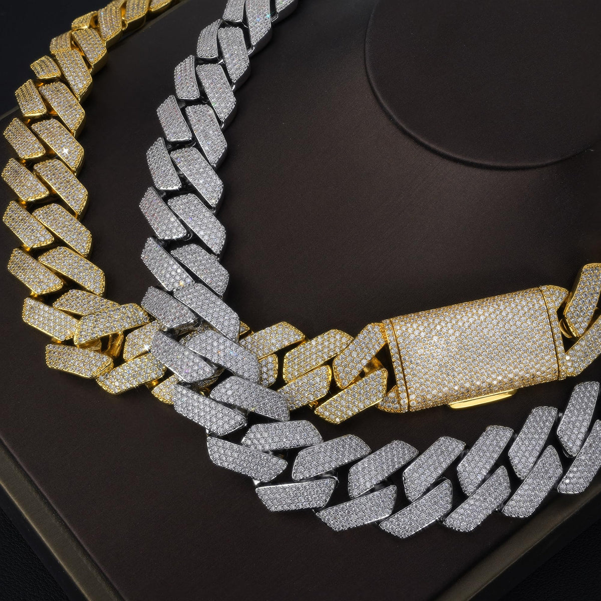 Miami Cuban Link Chain with 5A CZ 18K Gold Plated O75885